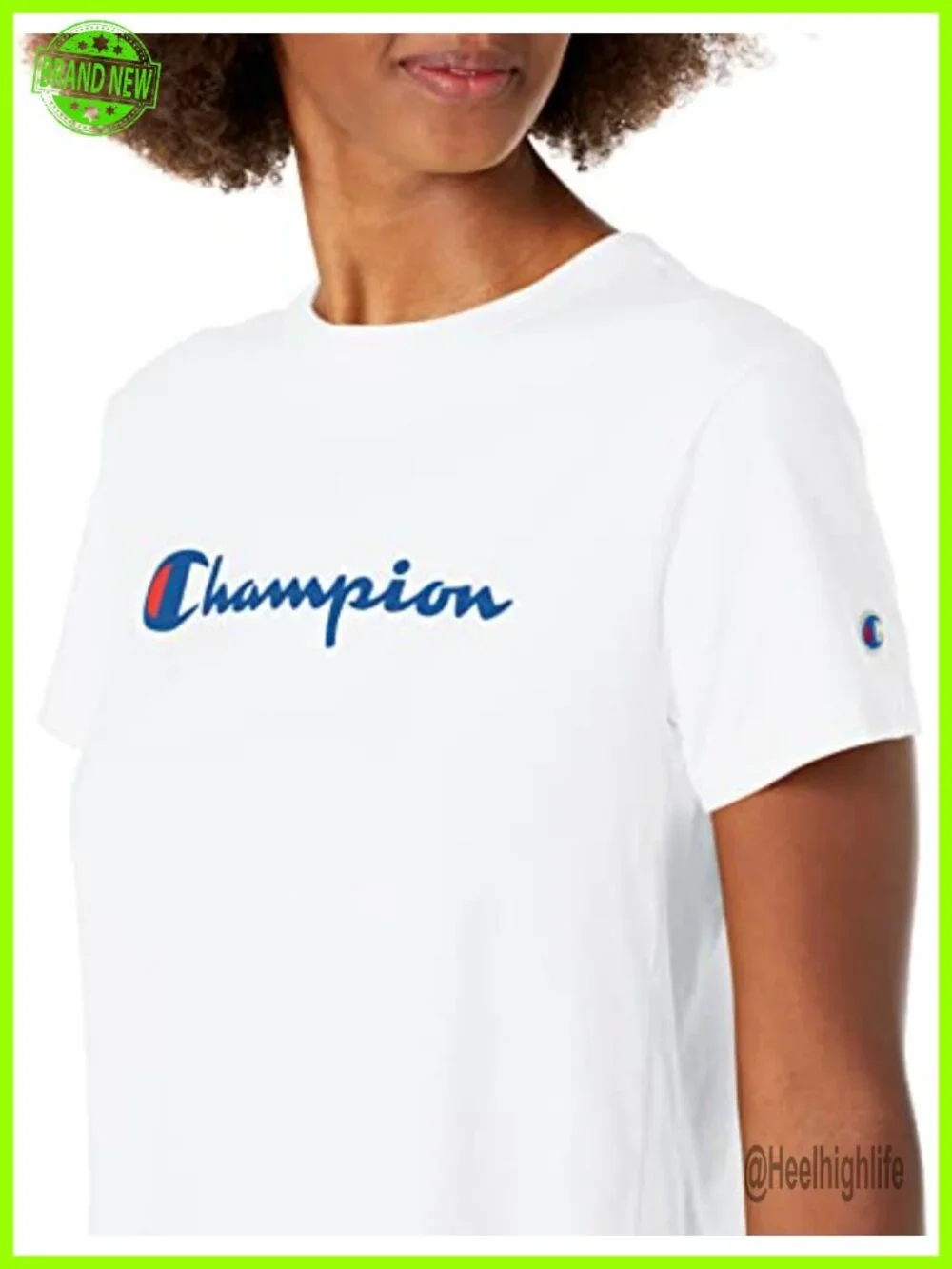 Champion Womens Standard Fit Graphic T-Shirt Crew Neck Short Sleeve Casual